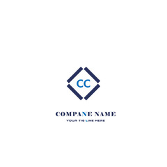 CC letter logo creative design with vector graphic, CC simple and modern logo in triangle shape. CC Monogram logo design for entrepreneur and business.