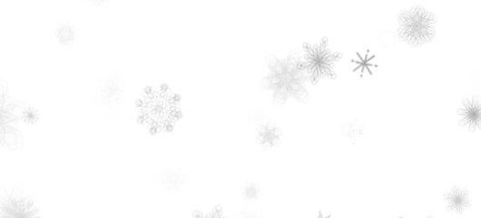 Fototapeta premium Snowflake Symphony: Magnificent 3D Illustration Showcasing Falling Holiday Snowflakes in Harmony