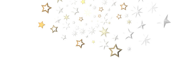 Yuletide Star Descent: Striking 3D Illustration Showcasing Falling Festive Stellar Fragments