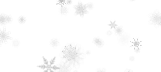 Festive Snow Drift: Captivating 3D Illustration of Descending Christmas Snowflakes