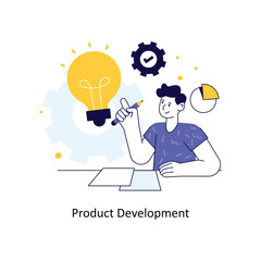 Product Development Flat Style Design Vector illustration. Stock illustration