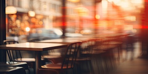 Urban elegance. Dinner in city. Captivating scene. Cafe chronicles. Moments in modern dining. Street side serenity. Restaurant blur
