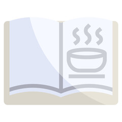 Food book filled outline icon,linear,outline,graphic,illustration