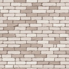 Obraz premium brick wall background, Cream and white brick wall texture background. Brickwork and stonework flooring interior rock old pattern
