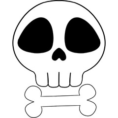 skull cartoon