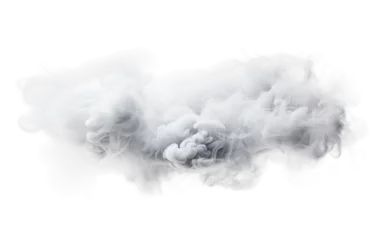 Tuinposter Cloud of Smoke Isolated on a Transparent Background PNG. Generative AI © Haider