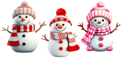 Cute Snowman Clipart Transparent Designs, Chibi Snowman, kawaii Snowman.
