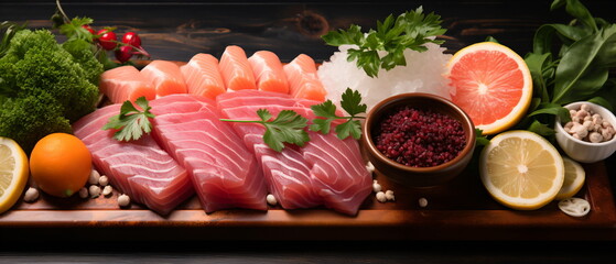 salmon sashimi food salmon fillet japanese menu - Powered by Adobe
