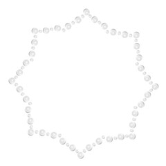 beautiful pearl gem round frame border