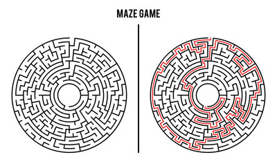Advanced Circular/Circle Maze Puzzle Game And Solution