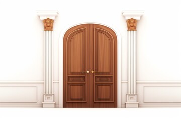 Door isolated on a white background