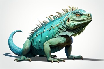 Obraz premium Lizard isolated on a plain background