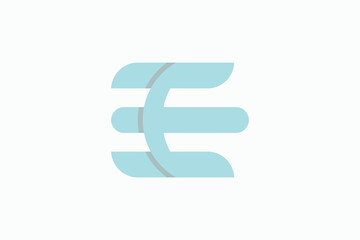 initial letter e logo design for your business