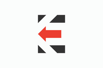 initial letter e logo design for your business