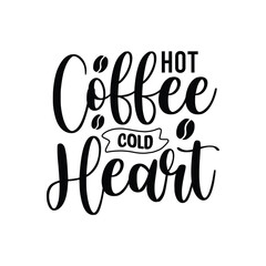 Fototapeta premium hot coffee cold heart