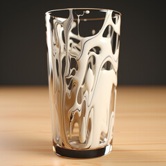illustration of the theme design of a glass of delicious milk