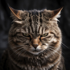 Grumpy Angry Cat