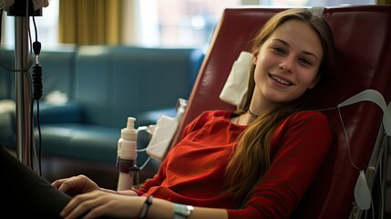 Young Girl at the hospital, Production Shot