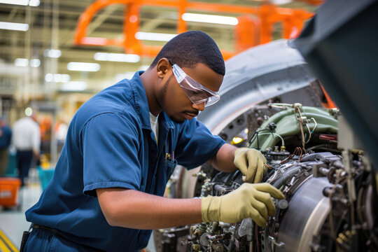 Aircraft Manufacturing Worker - Powered by Adobe