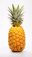 A vibrant pineapple on a clean white background