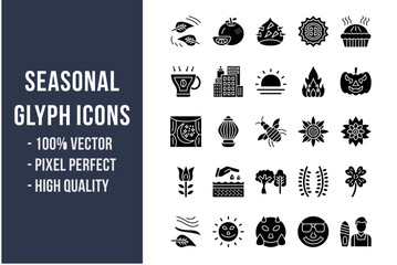 Seasonal Glyph Icons