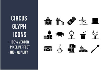 Circus Glyph Icons