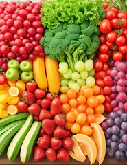 Zelfklevend Fotobehang fresh vegetables  © Create of God