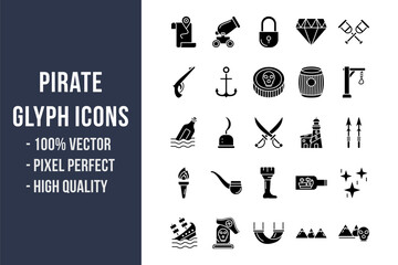 Pirate Glyph Icons