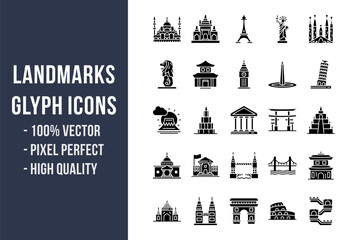 Landmarks Glyph Icons © SAMDesigning