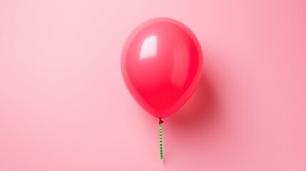 An exceptional concept featuring a watermelon-shaped balloon set against a soft pastel pink background, offering ample copy space. A minimalistic and eye-catching design