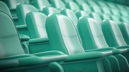 Obraz premium rows of seats in a stadium