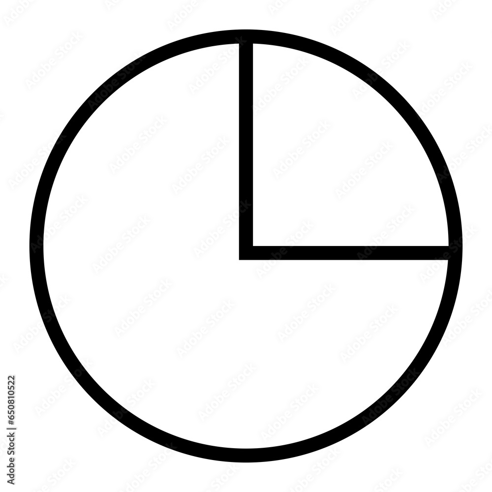 Poster 
Infograph Pie chart vector icon