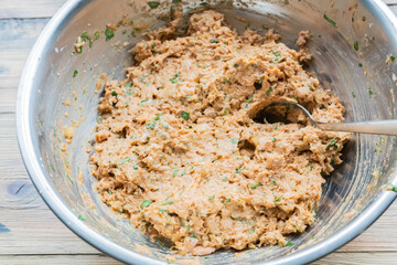 füllung für hähnchen roher zustand