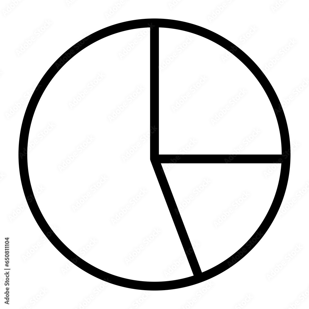Poster Chart Graph Pie vector icon