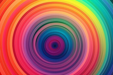 A vibrant, circular design on a multicolored background