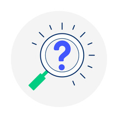 Curiosity edatible vector icon.