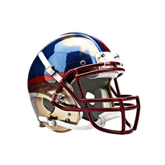 Fototapeta premium American football helmet isolated on transparent background
