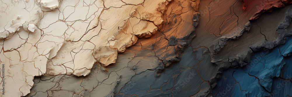 Aufkleber wooden texture with layered abstract forms