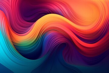Obraz premium Colorful abstract background with wavy lines