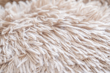 毛足の長いふわふわ生地 © kikisora