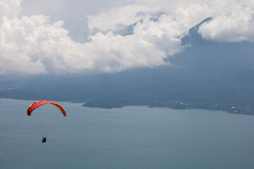 Paragliding in lake atitland guatemala
