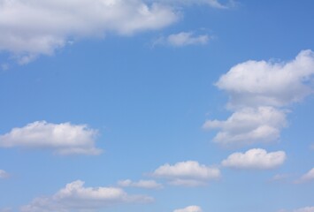 blue sky with white clouds