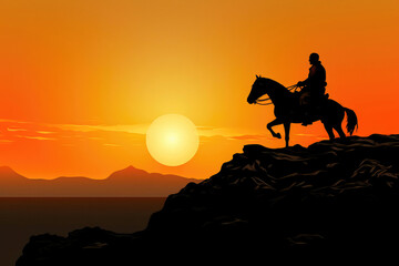 Middle Age Sniper at Dusk