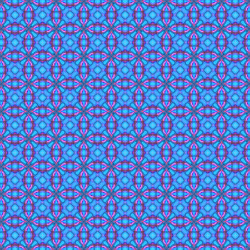 quadratische fl&auml;che aus 9x9 einzelnen nahtlos miteinander verbundenen quadraten gef&uuml;llt mit einem abstrakten vorwigend blauem muster, mosaik, teppich, 
