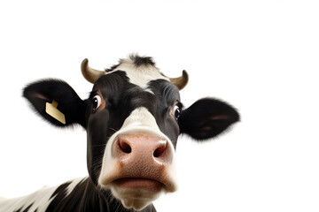 Cute Cow with a Startled Expression
