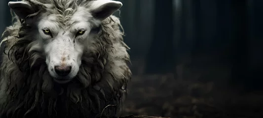  A wolf in sheep's clothing. Beware of false accusers - they come to you in sheep's clothing, but inside they are predatory wolves. © Vadim