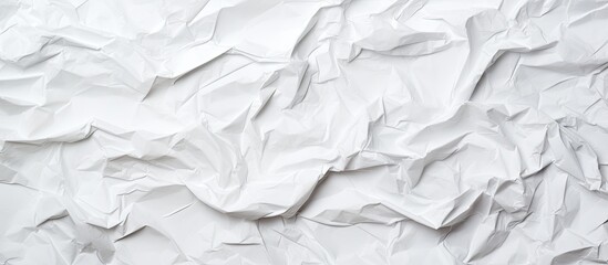 Obraz premium Textured white paper wrinkled