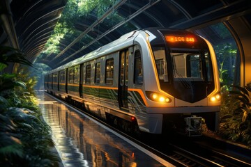 Cityscape with Skyscrapers in the Bustling Downtown: Exploring Urban Architecture, Street Scenes, and the Modern Metropolis Skyline with Traffic, Lights, and Nightlife, Buildings &ndash; City Lights, Urban