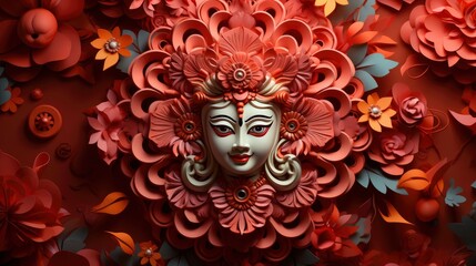 happy durga paja, Generative AI