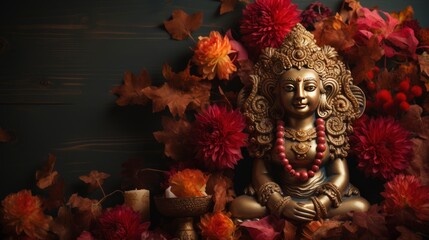 Fototapeta premium happy durga paja, Generative AI